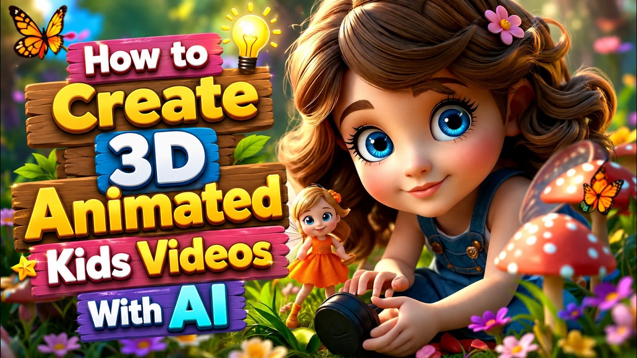 How to Make 3D - Animated Video For Kids | Fast, Easy and Free