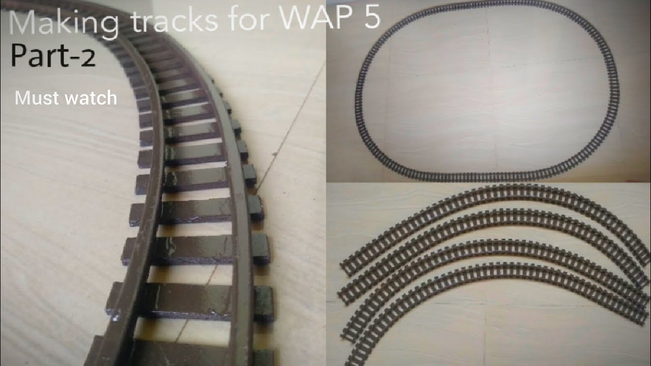 How to make train track for Wap 5 in HO scale (Part 2)