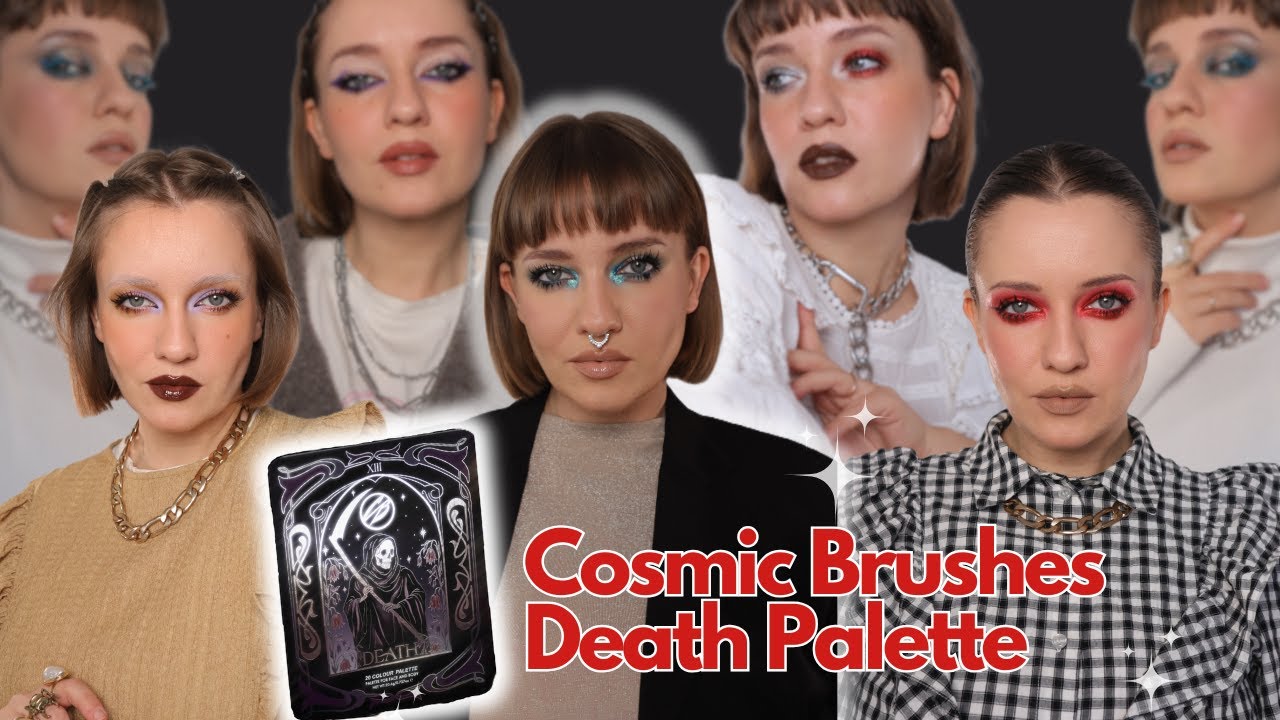 NAJBRZYDSZA PALETA COSMIC BRUSHES? Tydzień Makijaży Death Tarot Palette