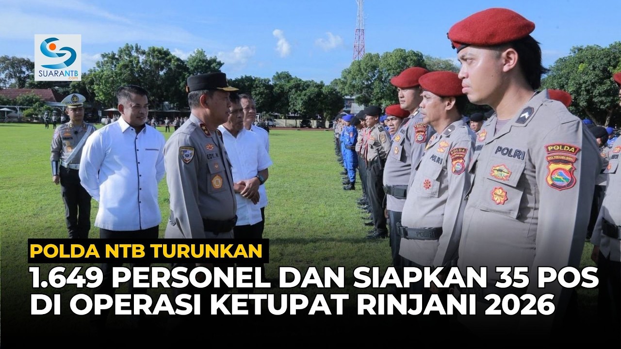 Polda NTB Turunkan 1.649 Personel dan Siapkan 35 Pos di Operasi Ketupat Rinjani 2026