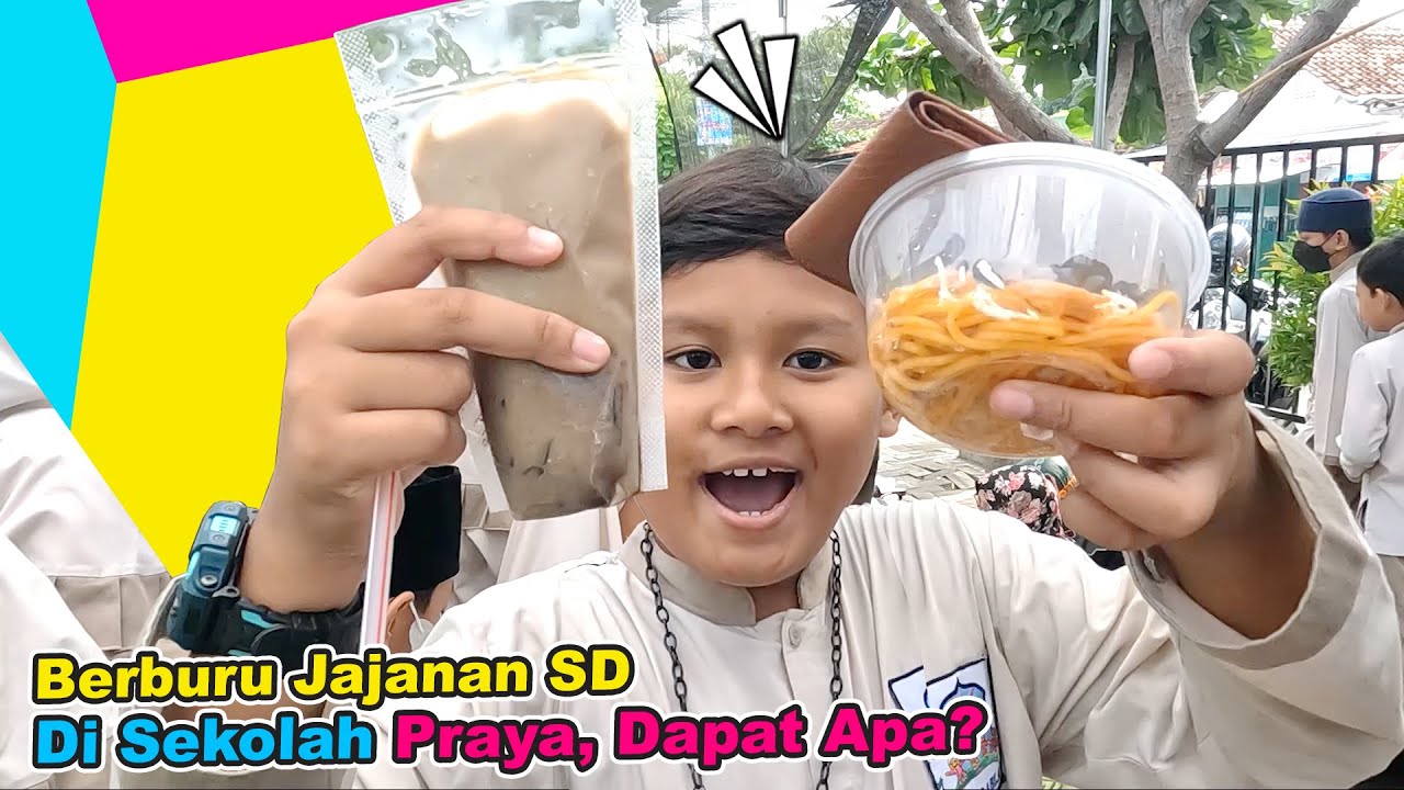 Praya Beli Jajanan Jadul Bersama Teman Teman Di Sekolah SD Acara Market Day