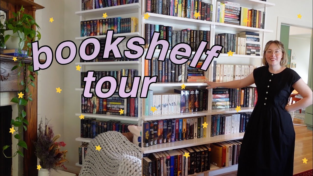 Bookshelf & Library Room Tour!! 📚 (every. single. book.)