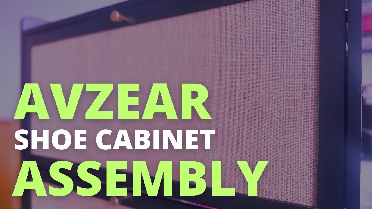 AVZEAR Shoe Cabinet Assembly | 28 Pair Shoe Storage by Bay Isle Home Assembly