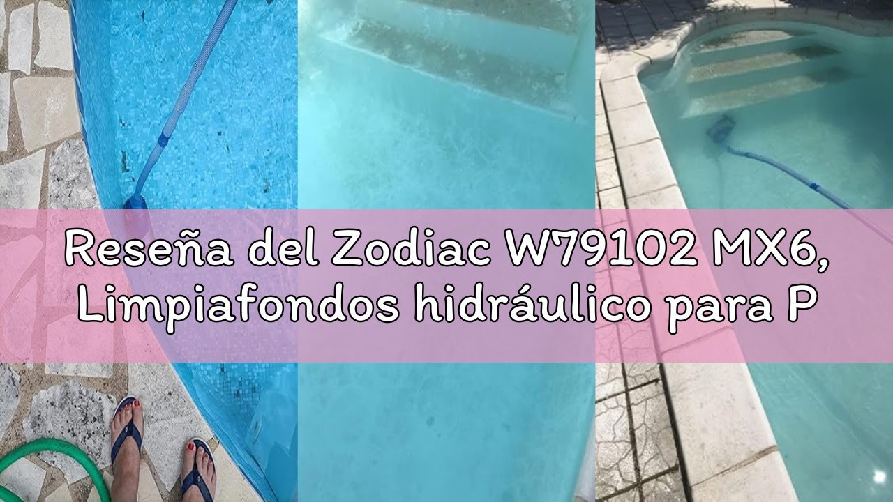 Reseña del Zodiac W79102 MX6, Limpiafondos hidráulico para Piscinas enterradas de hasta 10 x 5 m