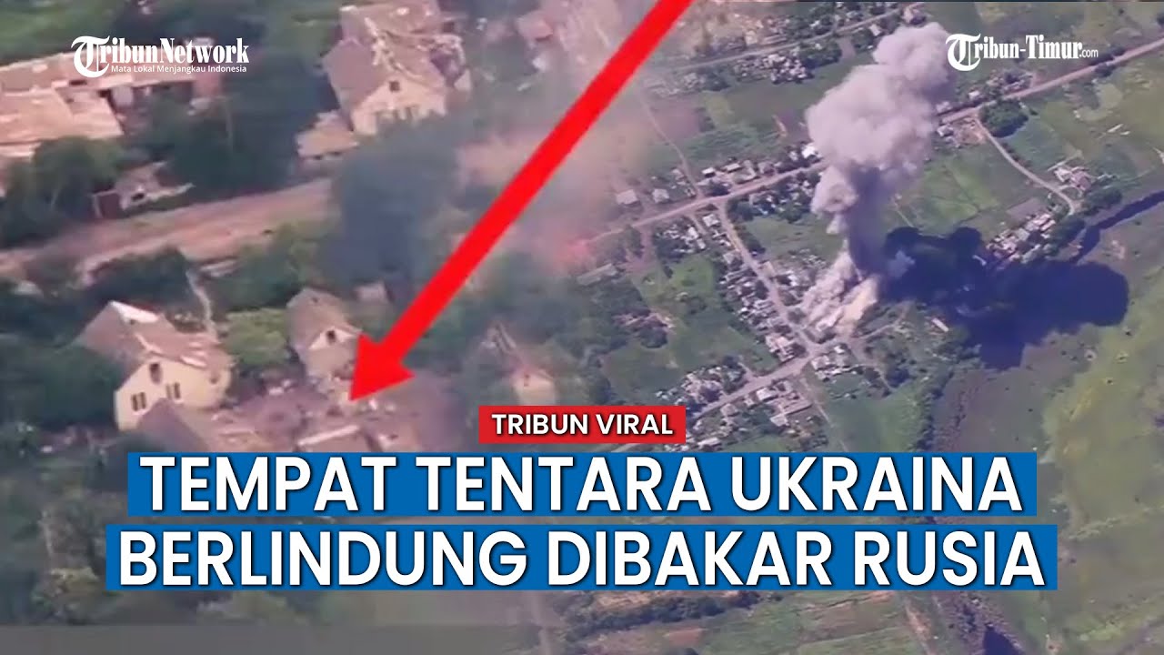 3 Bangunan Tempat Tentara Ukraina Berlindung Dibakar Militer Rusia