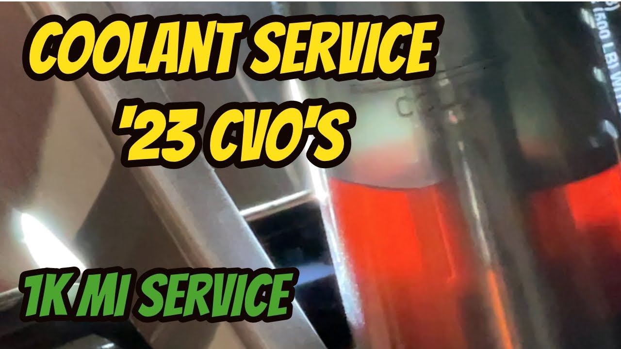 1000 Mile Coolant Service on '23 CVO's