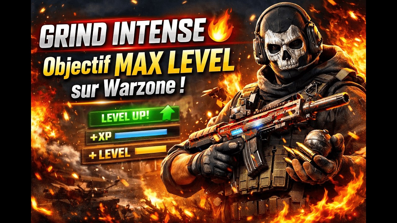 GRIND INTENSE 🔥 Objectif MAX LEVEL sur Warzone !
