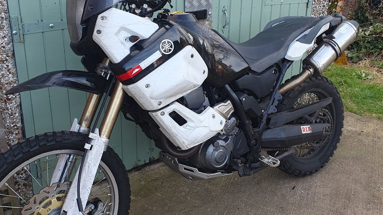 Yamaha xt660z modifications- fork and subframe