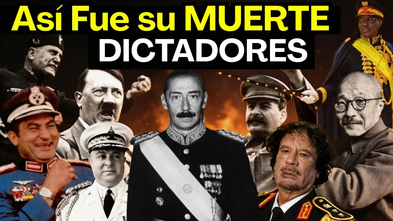 La MUERTE Brutal y Miserable de 14 Dictadores TEMIDOS de la Historia (Dictaduras Extremas)
