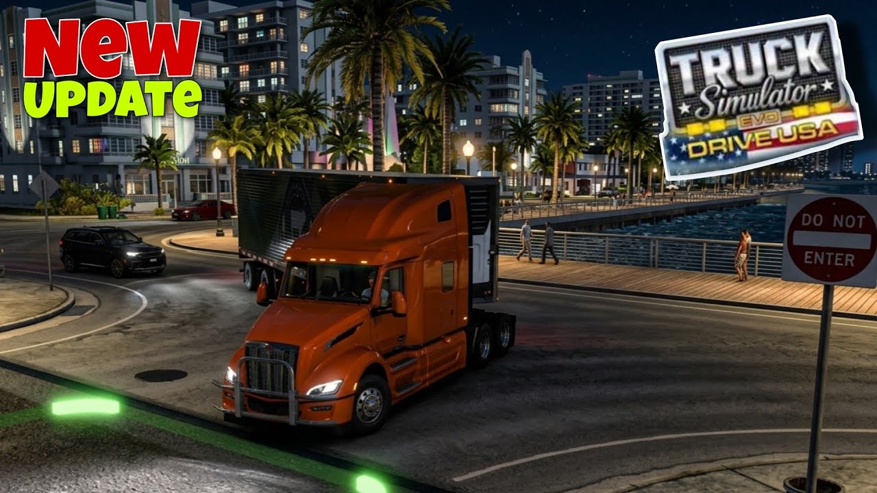 NEW UPDATE | MIAMI BEACH MAP UPDATE | Truck Simulator Drive USA EVO by Ovilex Software 