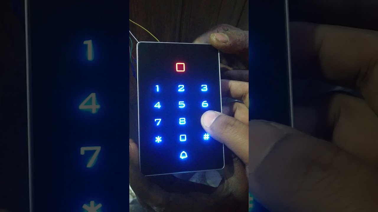 T12EM Rfid Access Control With Card and password Configuration and wiring diagram by cambaye.com