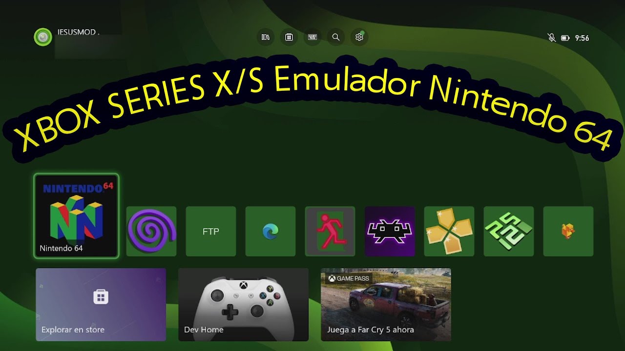 👉 XBOX SERIES X/S Emulador Nintendo 64.👍