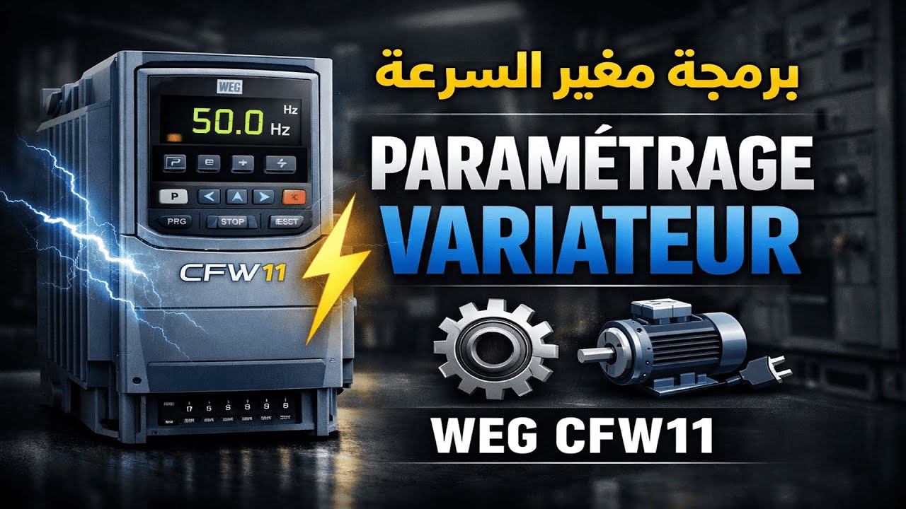 برمجة مغير السرعة بسهولة WEG | Paramétrage variateur de vitesse industriel