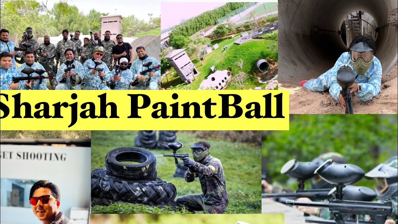Sharjah Paintball park || Sharjah Airsoft || sharjah Golf ⛳️ and shooting club || Bideshi Bong vlog