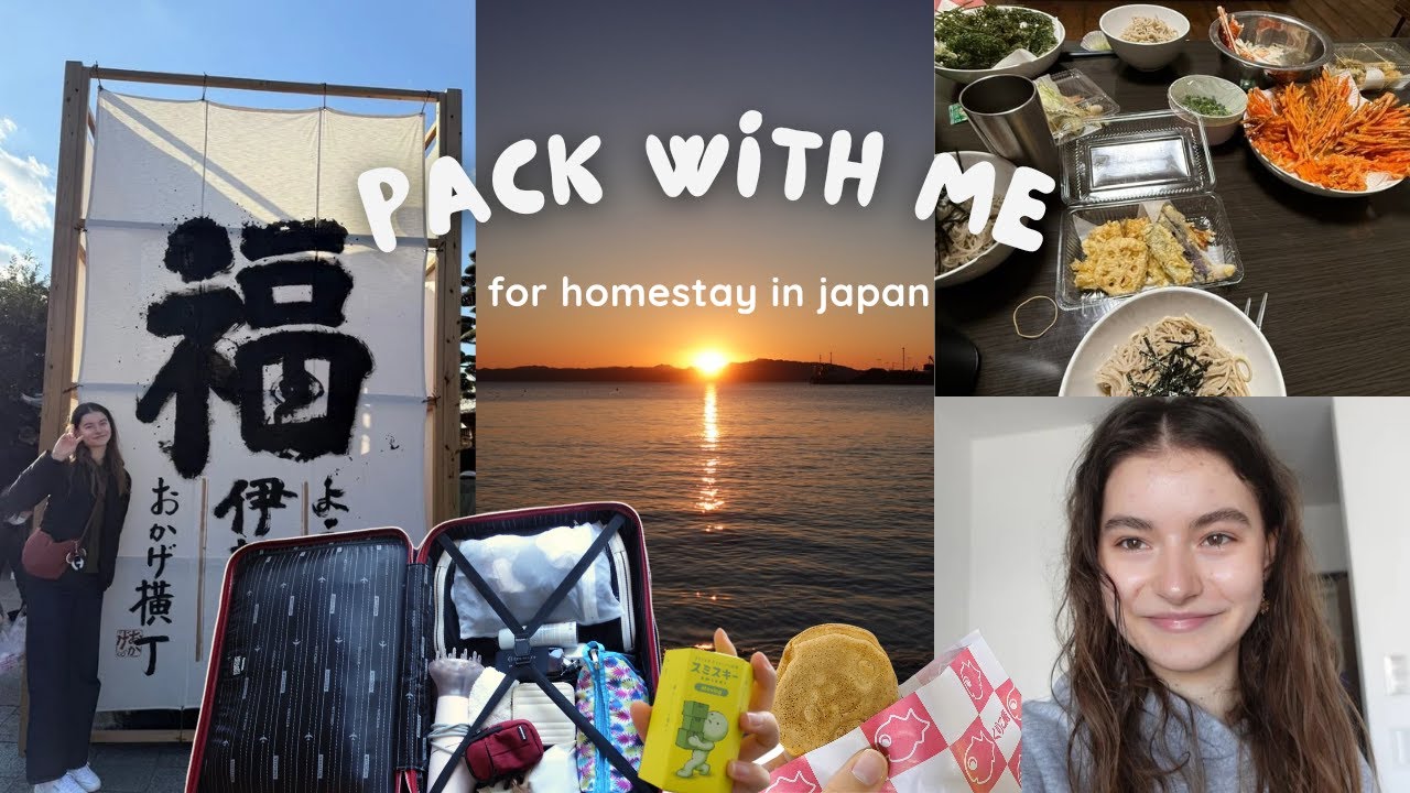 Pack with me for homestay in Japan 🧳🌞 | #6 japan diaries | cozy japan vlog
