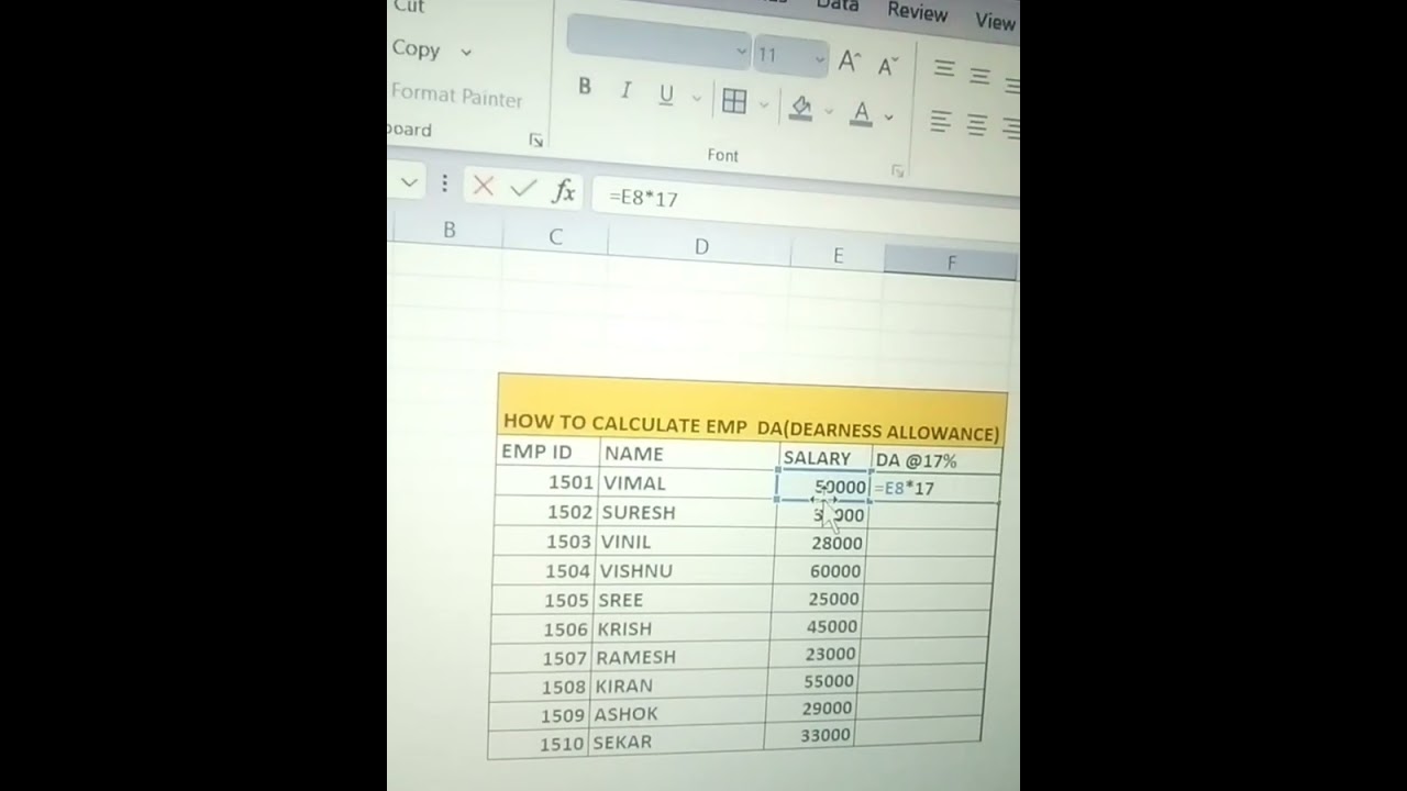 How to calculate DA from basic salary
