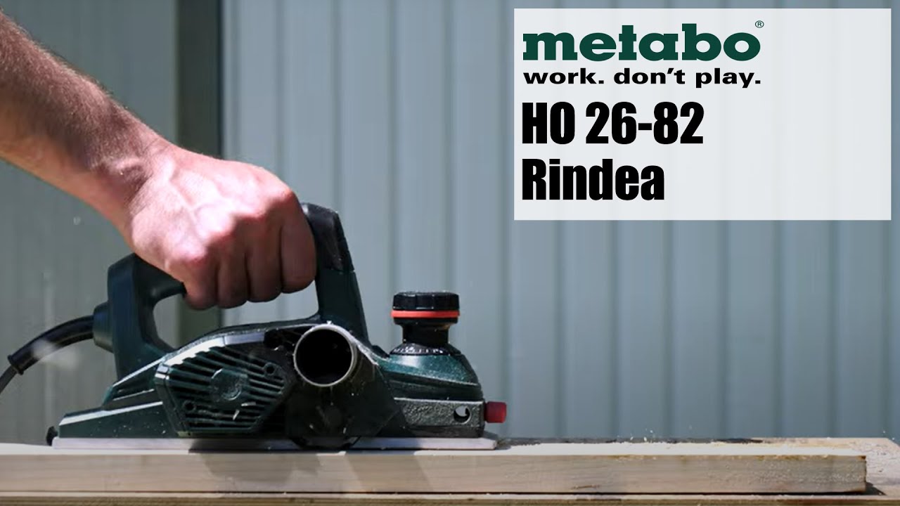 Metabo HO 26-82 - Rindea electrica, 620 W, 82 mm, cutite reversibile - Prezentare&Test in sarcina