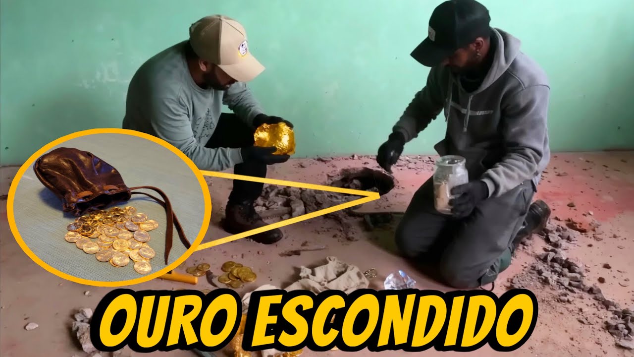 Encontramos tesouro e ouro no chão da casa!