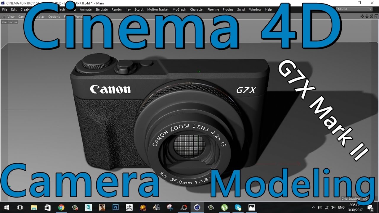 CINEMA 4D | CAMERA | MODELING | TUTORIAL | Canon PowerShot G7 X Mark II