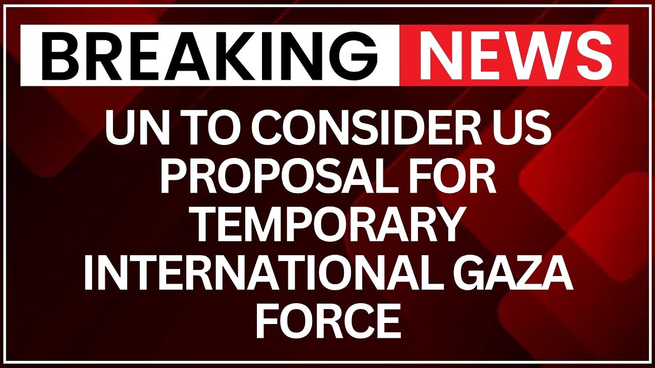 US Drafts UN Resolution for Gaza Transitional Governance, Stabilization Force | NewsX
