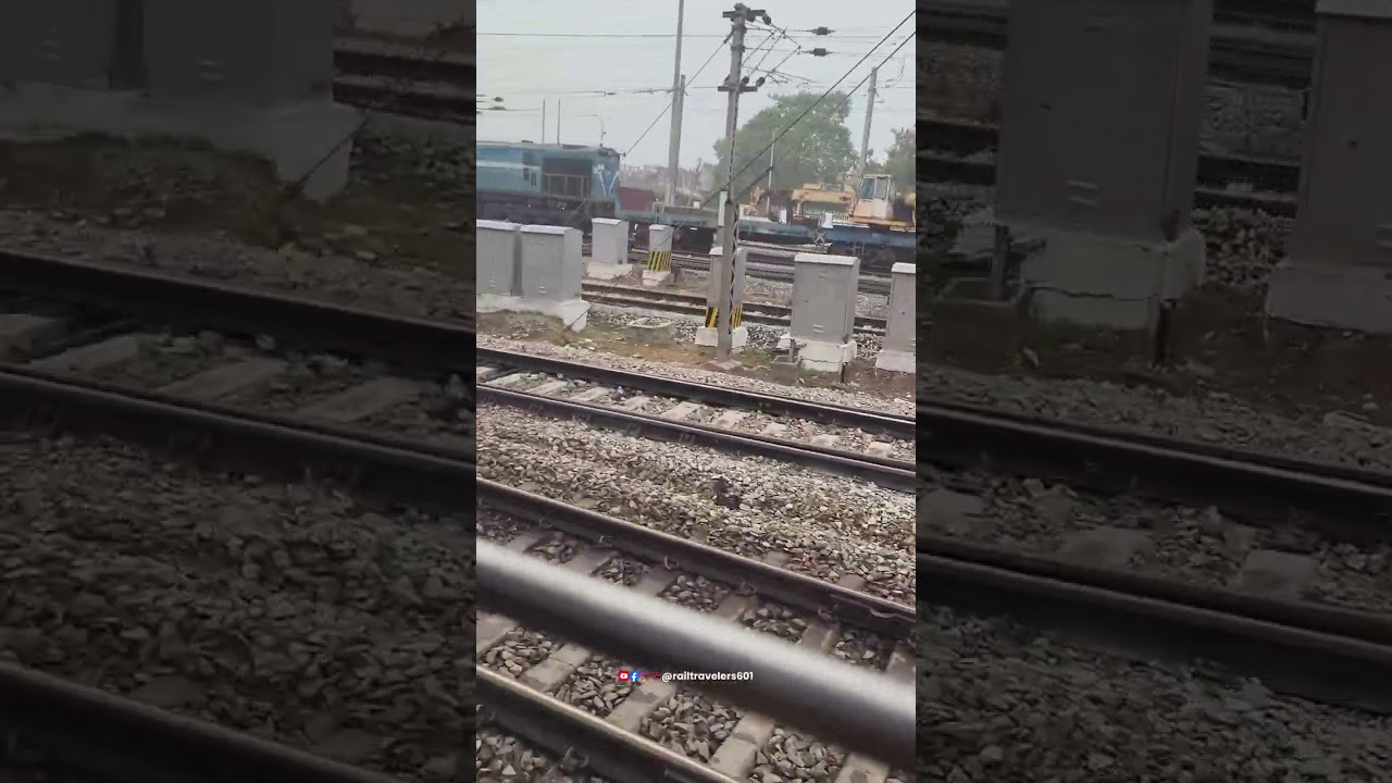 View Entering Railway Station ! Amazing Indian Train Videos | Rail Travelers 🚄 