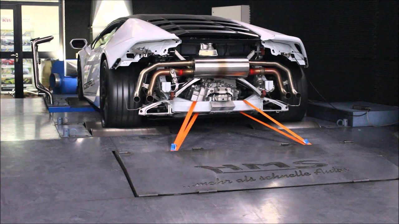 Lamborghini Huracán mit HMS Performance Klappenabgasanlage