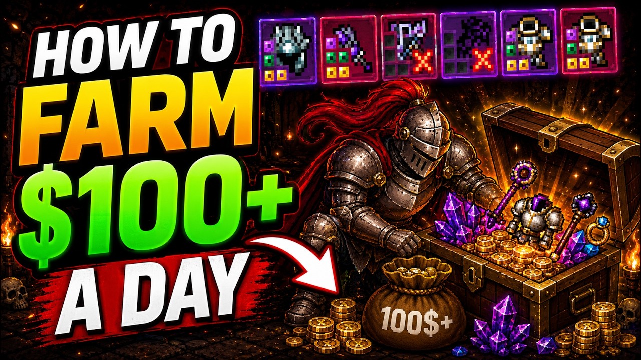 BEST ENDGAME FARMING GUIDE ($100+ A DAY) | Task Bar Hero