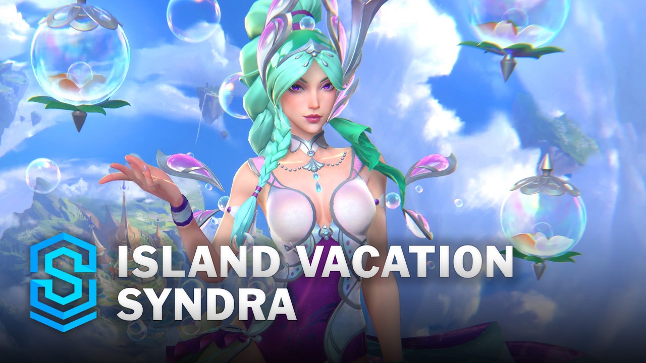 Island Vacation Syndra Wild Rift Skin Spotlight