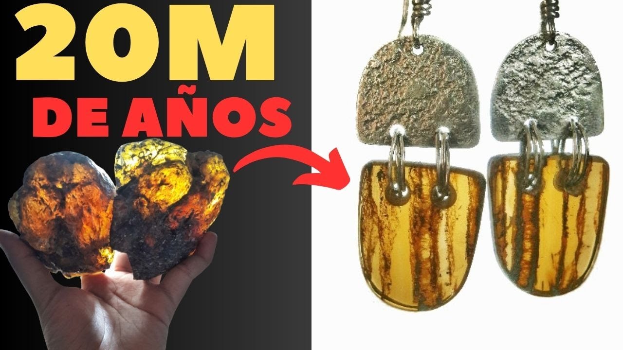✅ Hago ARETES de  ÁMBAR  Y PLATA | Taller de Joyería