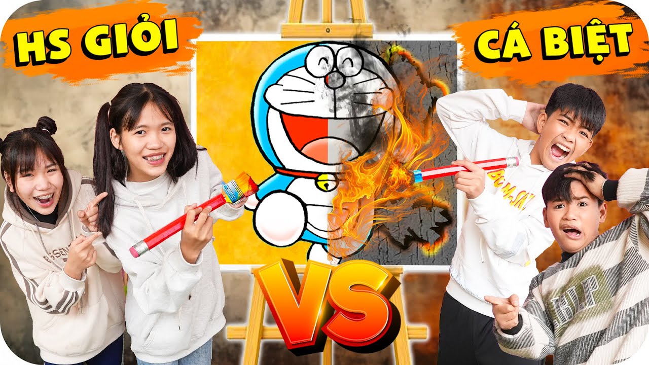 Đại Chiến Vẽ Tranh Học Sinh Giỏi Vs Học Sinh Cá Biệt | Min Min TV Minh Khoa