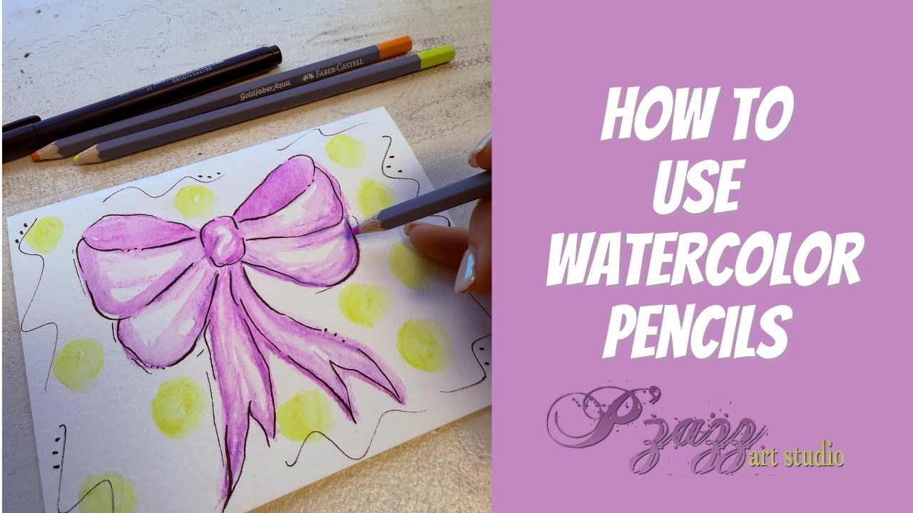 How to use watercolor pencils- Just 10 min