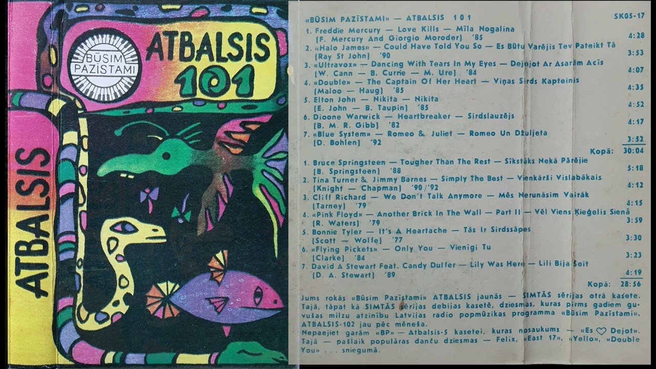 BŪSIM PAZĪSTAMI-ATBALSIS 101 (A puse)