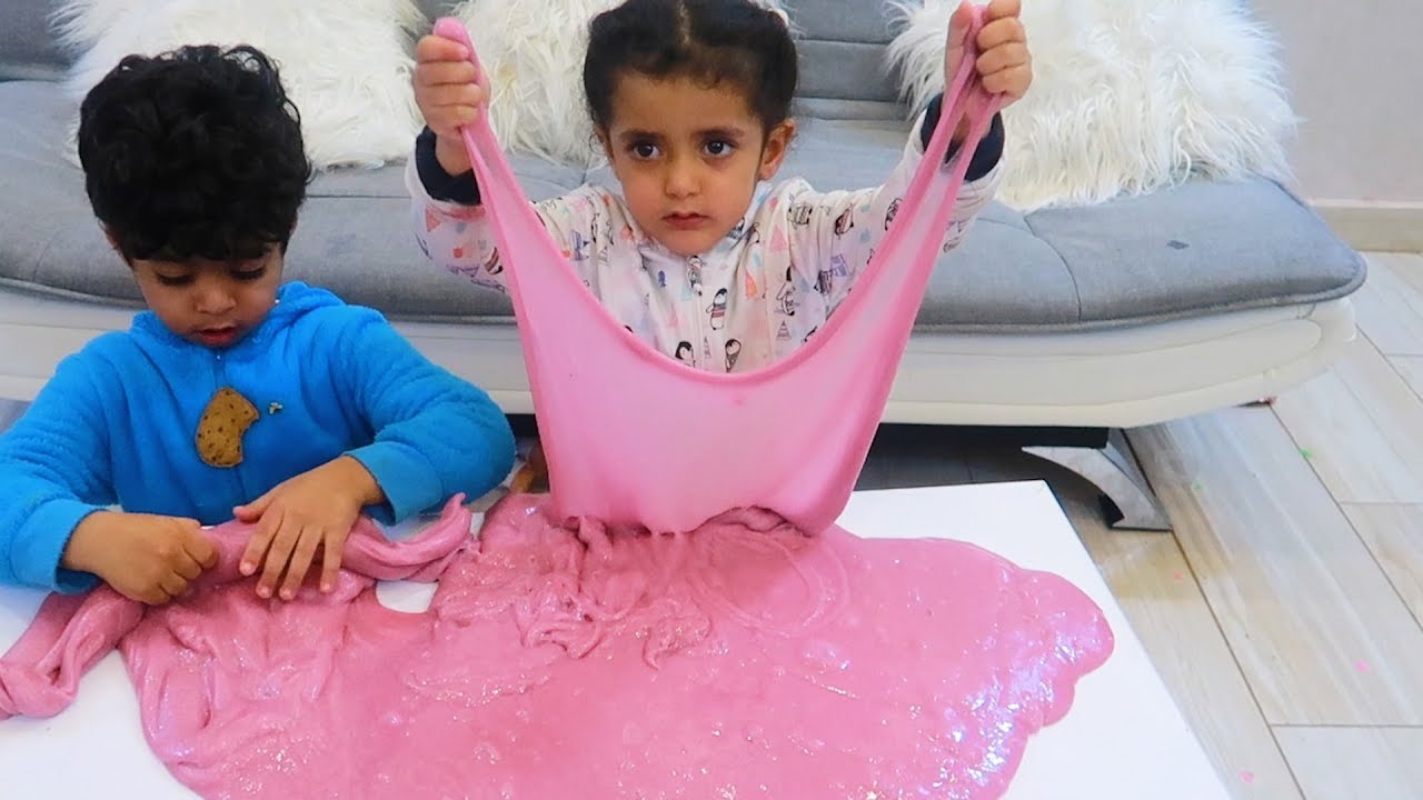 خلطنا السلايم مع الرمل السحري!!