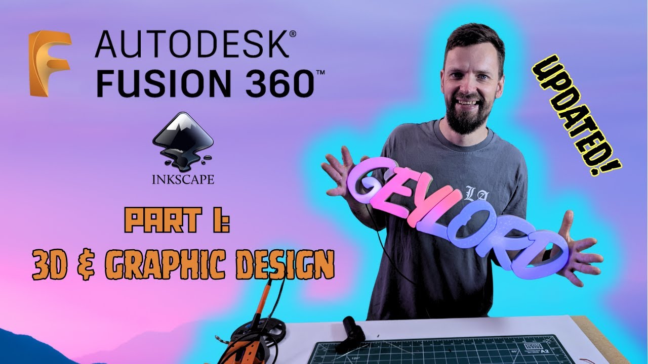 Tutorial on making a LED name light box in Fusion 360 and Inkscape