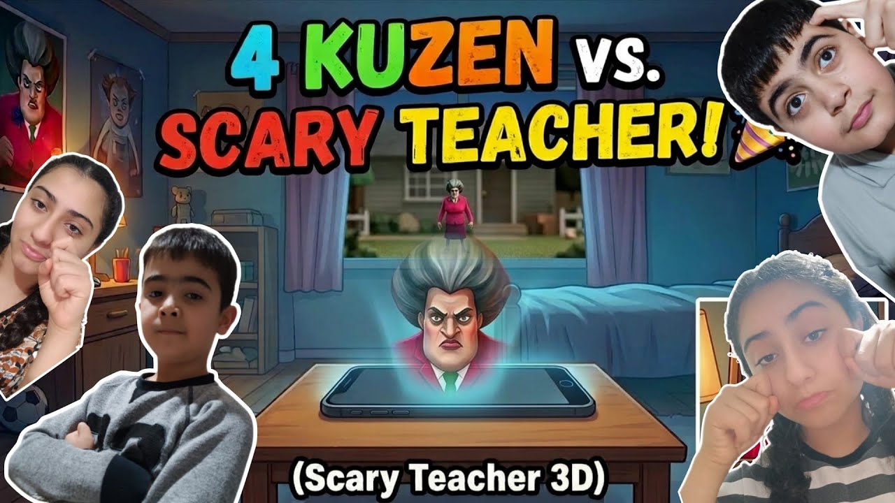 KUZEN EKİBİ KÖTÜ ÖĞRETMENE YAKALANDI! 😱 | Scary Teacher 3D