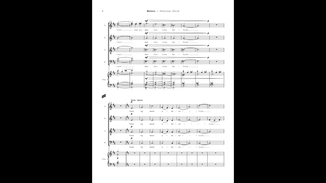 Precious Child (Conner David McCain) (Score Video)