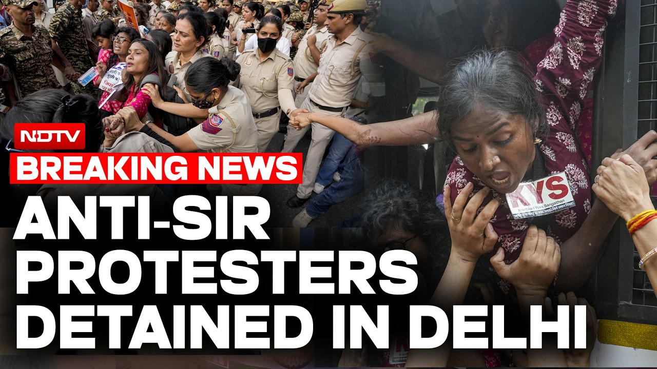 SIR Protest LIVE | Delhi | Anti-SIR Protesters Detained From Delhi's Connaught Place | LIVE