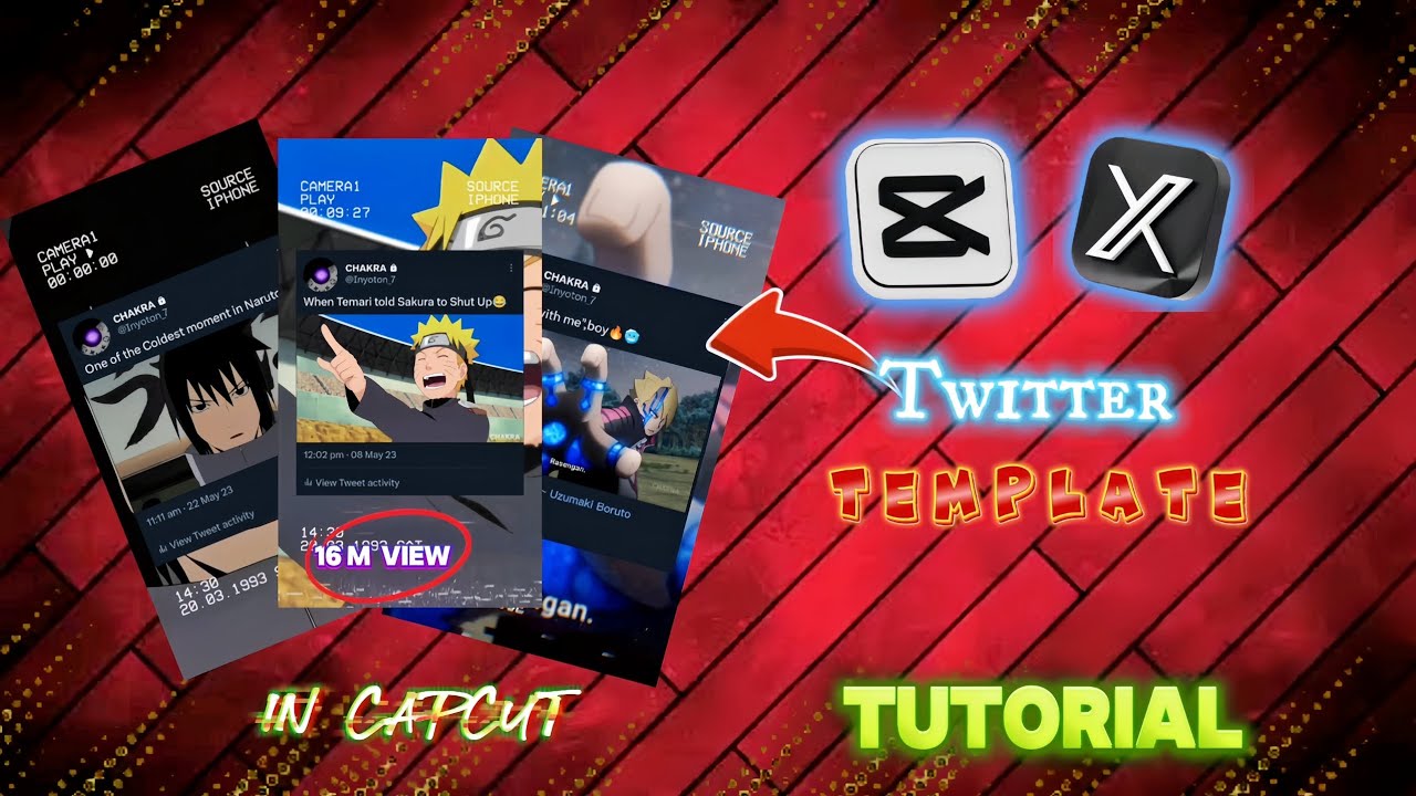 How To Make Fake Twitter Template | Anime Shorts | In Capcut 🔥