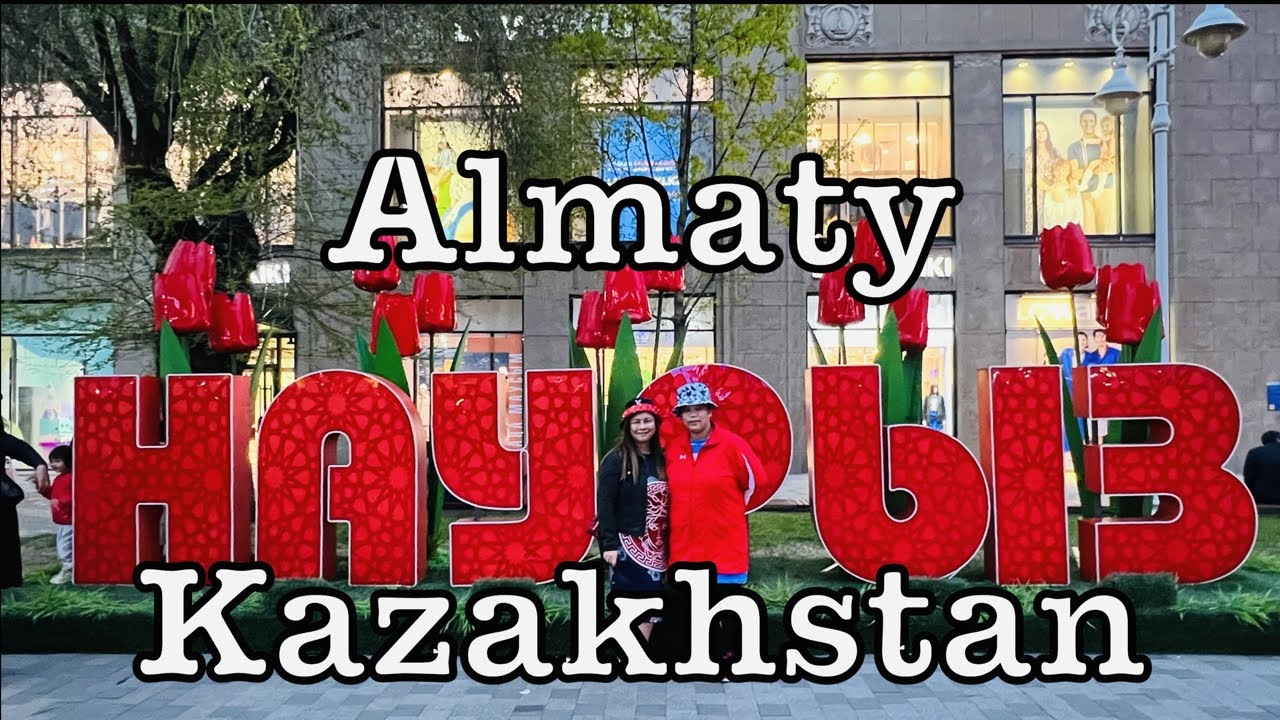 Panfilov & Arbat Streets Walking Tour, Almaty, Kazakhstan   4K