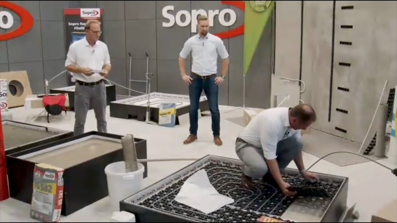 Sopro O-LIVE Show Dünnschichtige Warmwasserheizung im Neu- und Bestandsbau 18.08.2020