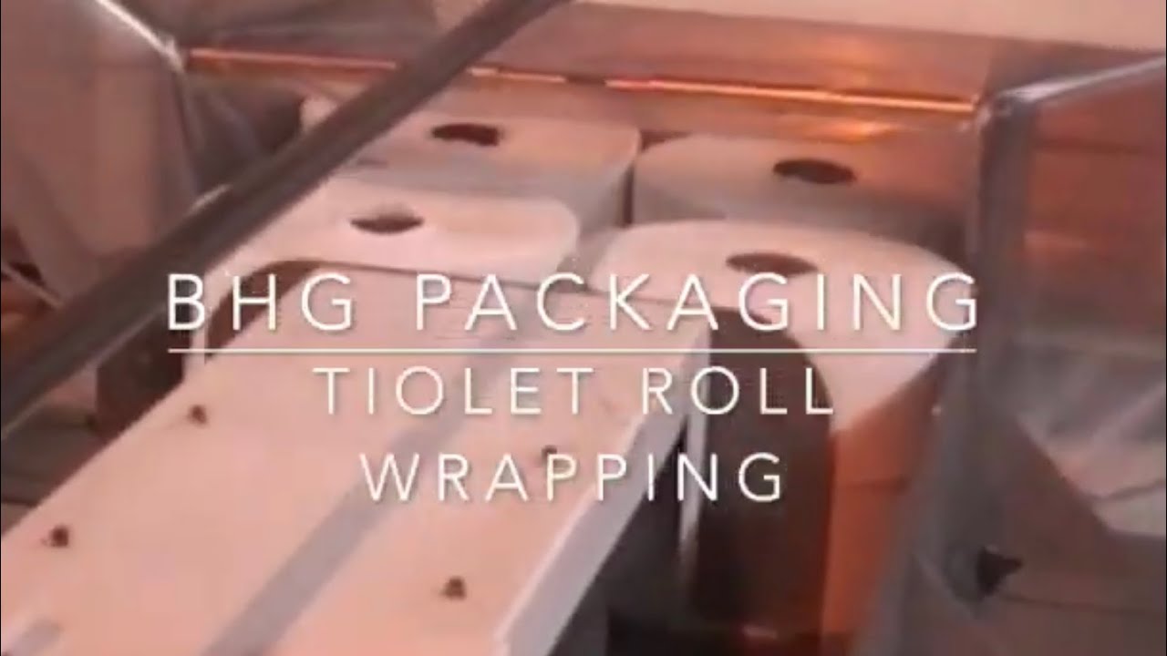 Toilet roll wrapping, Shrink wrapping toilet rolls