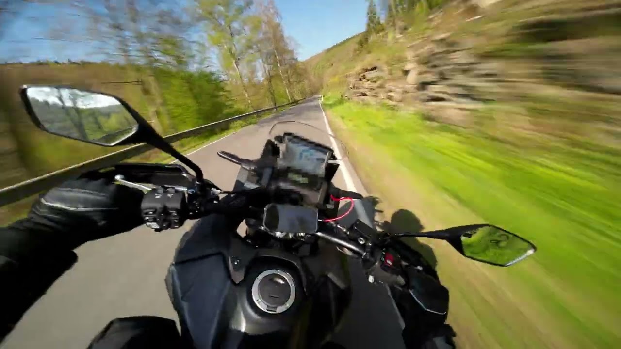 Honda Africa Twin 1100 MT Part1 RAW Sound Dji Action 2 ND8 Filter Motion Blur POV Ride Full ThrottlE
