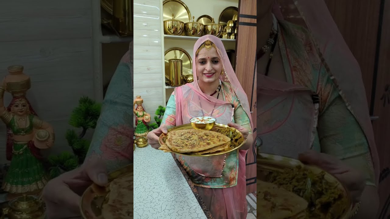 राजस्थानी बेसन प्याज का मसालेदार पराठा | Rajasthani Besan Pyaz ka Paratha | Marwadi Rasoi