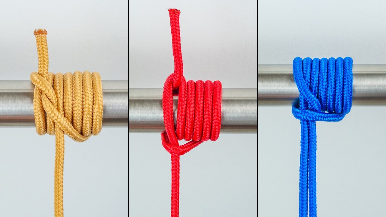 How to Tie Pipe Hitch, Gripping Sailor’s Hitch, Icicle Hitch