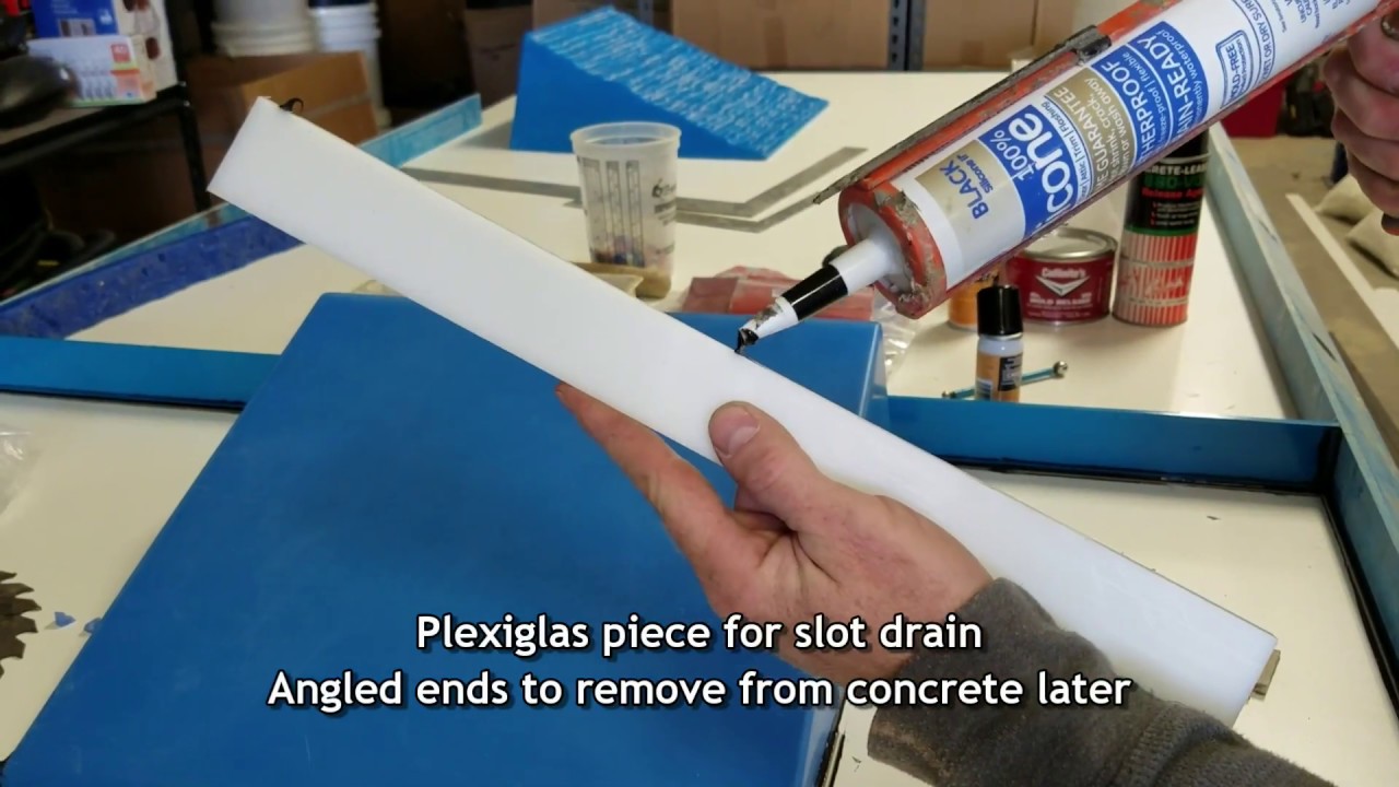 Ramp Slot Drain Concrete Sink