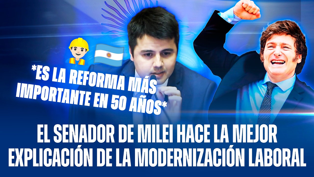 EL SENADOR DE MILEI HACE LA MEJOR EXPLICACIÓN DE LA MODERNIZACIÓN LABORAL