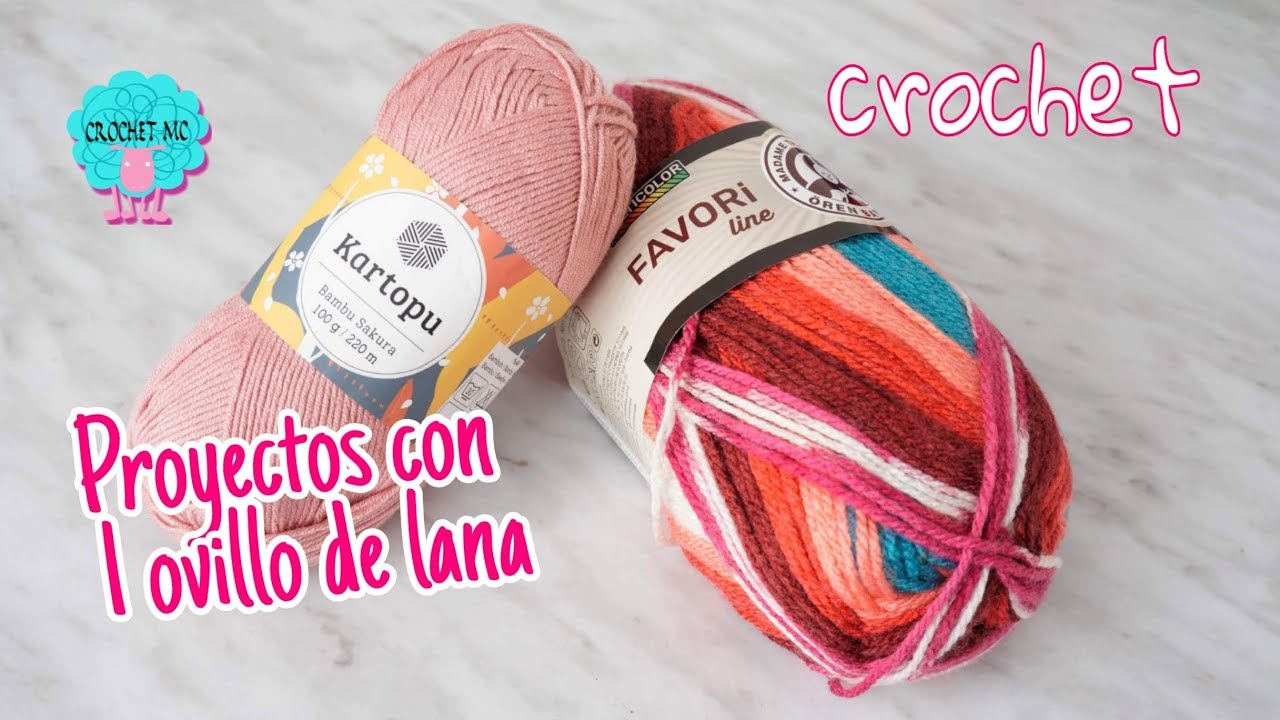 Proyectos a crochet con 1 ovillo de lana