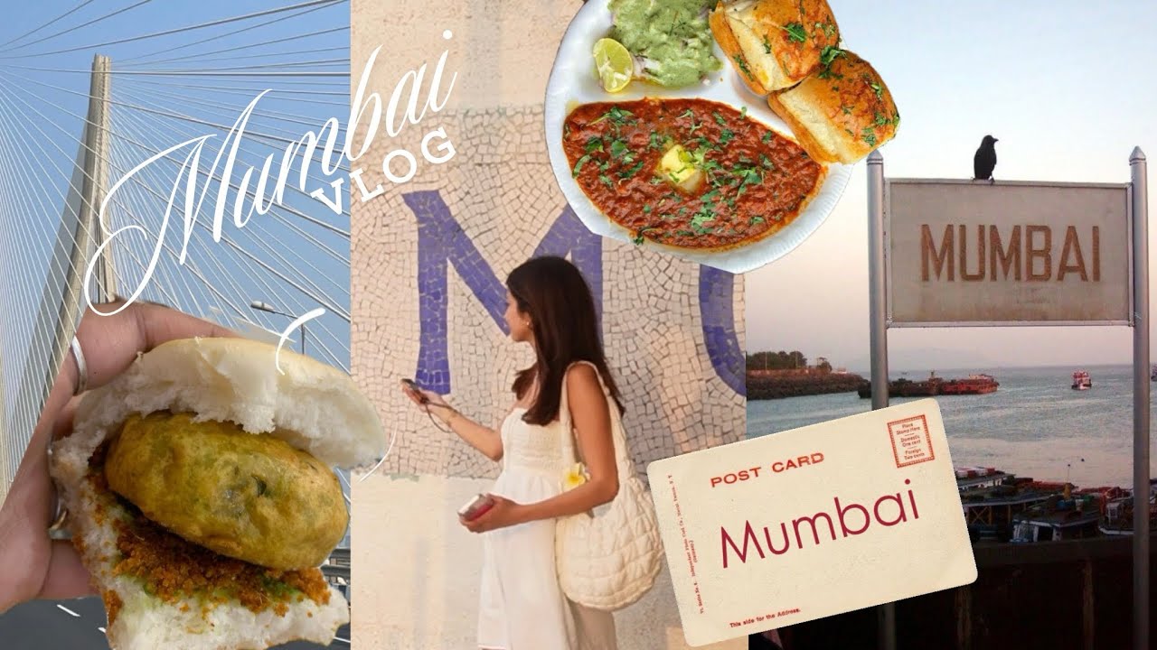 Mumbai Vlog 3 | Cafe hopping, Sightseeing and the best Vada Pav I&rsquo;ve ever had🏙️🌴☀️✨