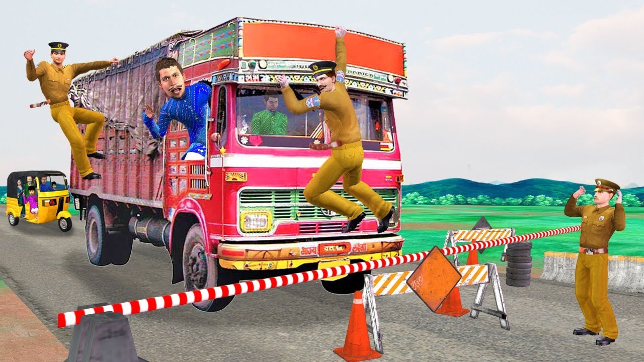 लालची ट्रक ड्राइवर Lalchi Truck Driver and Police Must Watch New  Comedy Video