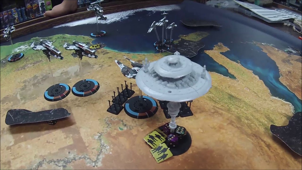 Dropfleet Commander Battle Report #2 - Grid Control 1250 UCM vs.  PHR
